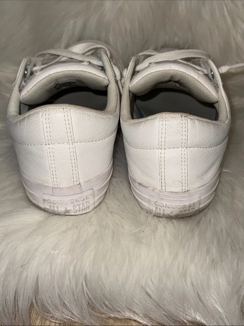 Converse White Low-Top All Star Canvas Sneakers